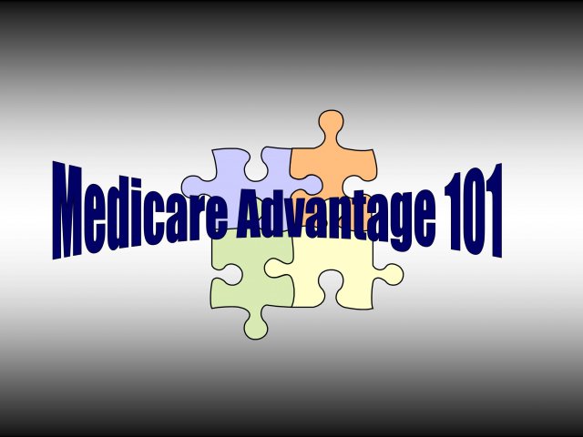 Medicare Advantage 101 with puzzle pieces