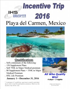 Incentive Trip 2016 - Playa del Carmen Flyer