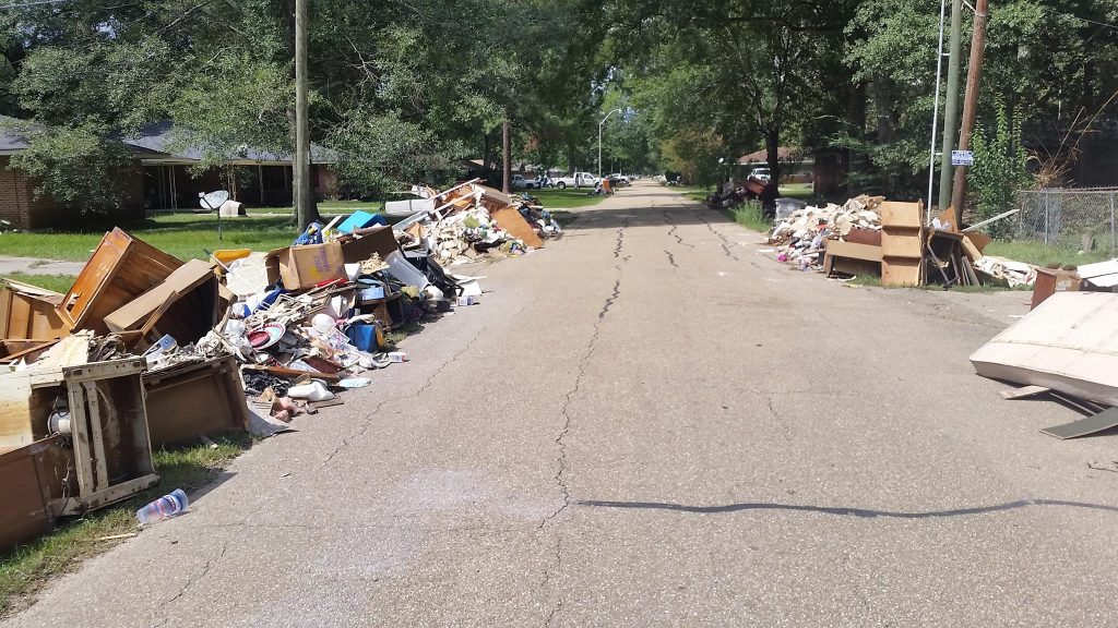 street view of BRLA flood devastation