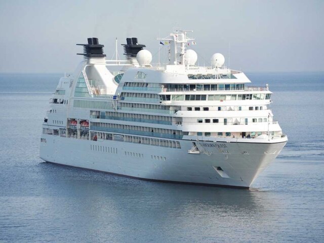 Cruise ship on the water