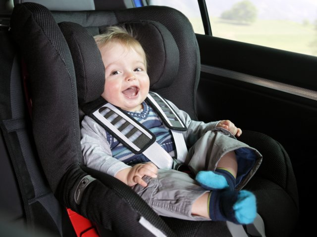 Baby in car seat