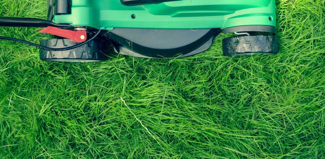 Lawnmower on grass