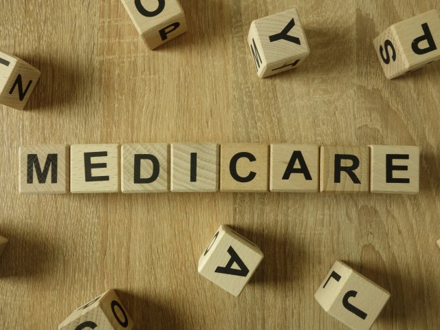 Medicare spelled in blocks