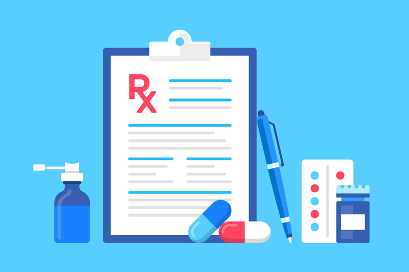 Rx clipboard and medications