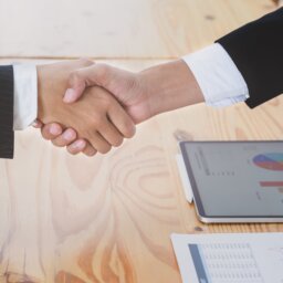 Business people shaking hands