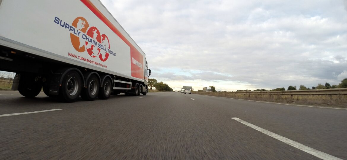 Semi truck on road