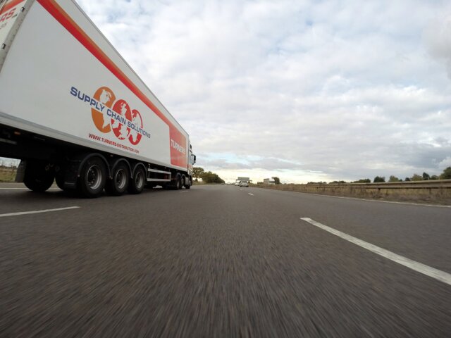 Semi truck on road