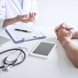 Doctor having a conversation with a patient